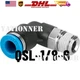FESTO CORPORATON QSL-1/8-6 Push-in 90 deg Connector