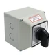 Keymoo 125A Rotary Changeover Switch with Master Switch Exterior Box, 660V 3 ...