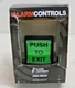 NEW! ALARM CONTROLS Push Button, Green Luminaire, 4 1/2"H, 2 3/4"W, Plastic,TS-2