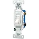 Eaton Wiring Devices C1303-7LTW-L Series Toggle Switch, White, 15 A, 120 V, 4.2
