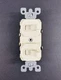 Leviton Ivory Dual Wall Light Switch Duplex Toggle 15A Single Pole Bulk 5224