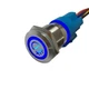 ESUPPORT 12V Car Vehicle Blue LED Light Fog Push Button Metal fog light