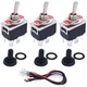 TWTADE 3 Pcs Toggle Rocker Switches ON/ON 6 Pin 2 Position Latching DPDT... 