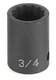 Grey Pneumatic GRY-4176M 1" DR X 76MM STANDARD - 12 POI
