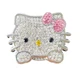 DSkoiph Car Push Start Button Cover Bling Car Accessories Cute for Women, Pink