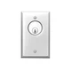 SDC 702U Key Switch,2-7/8 in. W, Momentary SPDT 45LY29