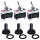 Twidec/3Pcs Heavy Duty Rocker Toggle Switch 16A 250V AC DPST 2 Position 4 Pin On