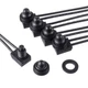 EPLZON KP-107 Waterproof Push Button Switch 12V ON/Off SPST 5pcs, Black 