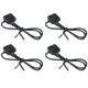 SJZBIN 4PCS Black Momentary Switch Push Button ON Off