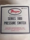 Dwyer Series 1800 Pressure Switch &ndash; Model # 182410