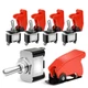 Nilight 5 Pack Heavy Duty Rocker Toggle Switch 12V 20A SPST ON/OFF Red Cover