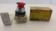 SQUARE D 9001K2L1R20 PUSHBUTTON RED MUSHROOM ILLUMINATED 110-120V SERIES H NIB 