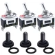 Twidec/3Pcs Heavy Duty Rocker Toggle Switch ON Off 2 Pin 16A 250V AC SPST 2 P...