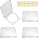 ITROLLE Push Button Cover 4PCS 22mm Adhesive Flat Power 22mm, Transparent 