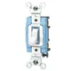 1PC Leviton 1203-LHW 3-Way Lighted Handle Toggle Switch, 15A, 120V, White,