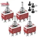 Joinfworld Momentary Toggle Switch 12V DC 3 Way 30 Amp DPDT 6 Pin (On)-Off-(On)