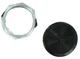 Square D 9001 K16B Black Snap In Mushroom Knob Push Button Accessory 1.38 In