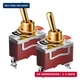DaierTek Toggle Switch 12V with Gold Handle SPST 12 Volt 30A Heavy Duty On/Off D