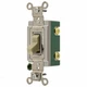 HUBBELL HBL3032I Wall Switch,Ivory,30A;Back;Side,DblPole 5Z810