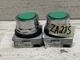LOT OF 2 SIEMENS MOMENTARY PUSH BUTTON OPERATOR GREEN 52PM8A3 Oil Tight