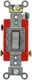1223-2GY Leviton 3-Way Toggle Switch, 20 A - 120/277 VAC, Gray/Red 