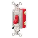 Hubbell Wiring Device-Kellems Hbl1223r Wall Switch, 3-Way, 120/277V, 20A, Red,