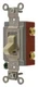 HBL1221I - Hubbell 20A 120/277V Single Pole Industrial Grade Toggle Switch Ivory