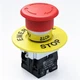 mxuteuk 1NC 1NO 22mm Emergency Stop Push Button Switch Red Mushroom 1 NO 1 NC 