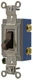 Hubbell HBL1201, 15 A, Brown, 1-Pole, Extra Heavy Duty, Toggle Switch, 1 pc
