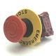 Idec HW1B-V4F01-R Emergency Stop Push-Twist Button Switch w/HW-F01 N.C. Contact