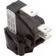 Herga Electric Air Switch, SPDT, Momentary, Panel Mount, Black