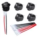 DaierTek UL Listed ON Off Round Rocker Switches 23*23*25.4 MM, ON/OFF - 5pcs