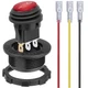12V Round Rocker Switch LED Waterproof SPST 3 Pin On/Off Car Marine