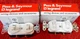 PASS & SEYMOUR Legrand 690-WG PIGGYBACK SWITCH W/ (2) 1-POLE SWITCHES, Qty 2