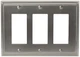 Amerock 1906964 Nickel Mulholland Triple Rocker Switch Plate