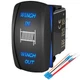 Joinfworld Winch Switch in Out Momentary ON/Off/ON 7 Pin Blue LED 