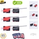 6Pcs Micro Limit Switch Long Straight Hinge Lever Arm SPDT Snap Action Switch...