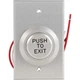 DORTRONICS W5287-P23DAxE1 Push to Exit Button,24VDC,Wt/Blk Button 400A81