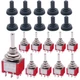 Twidec/10Pcs Mini Toggle Switch DPDT 3 Position 6 Pins 6Pin ON-OFF-ON 