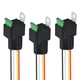 WMYCONGCONG 3 Pack Car Relay with Harness 12V 30A Fused Switch Socket... 