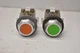 Westinghouse Push Button Switches PB1A, Green & Orange, Lot of 2
