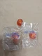 ALLEN BRADLEY 800T-N26A SER C AMBER PILOT LIGHT CAP, LOT OF 3