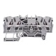 2002-1401 WAGO Grey 4-Way DIN Rail Mount Terminal Block 4mm&sup2; 24A