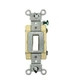 Leviton CSB4-20W 20 Amp, 120/277 Volt, Toggle 4-Way AC Quiet Switch, Commercial