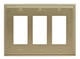 Amerock Gold 3-Gang Decorator/Rocker Wall Plate (1-Pack)