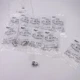 10 Pack Sprecher + Schuh Chrome D7 Series Flush Metal Housing Push Button D7M-F9