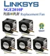 5x Quiet! Replcement Fans for Cisco Linksys SGE2010P Low Noise