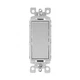 Leviton Decora Rocker Switch 15A Single Pole Light Gray 1 Pack