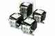 LOT OF 4 EATON HEINEMANN WHITE ROCKER SWITCH STYLE 15A 250V CIRCUIT BREAKERS