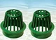 2 Pack NDS 4" Green Atrium Grate